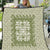 Green Ulu Palaka Quilt Pattern Quilt Hawaii Culture Breadfruit - Polynesian Pride