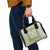 Green Ulu Palaka Quilt Pattern Shoulder Handbag Hawaii Culture Breadfruit - Polynesian Pride