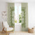 Green Ulu Palaka Quilt Pattern Window Curtain Hawaii Culture Breadfruit - Polynesian Pride