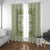 Green Ulu Palaka Quilt Pattern Window Curtain Hawaii Culture Breadfruit - Polynesian Pride