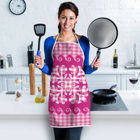 Pink Ulu Palaka Quilt Pattern Apron Hawaii Culture Breadfruit - Polynesian Pride