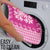 Pink Ulu Palaka Quilt Pattern Bathroom Set Hawaii Culture Breadfruit - Polynesian Pride
