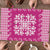 Pink Ulu Palaka Quilt Pattern Puzzle Hawaii Culture Breadfruit - Polynesian Pride