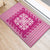Pink Ulu Palaka Quilt Pattern Rubber Doormat Hawaii Culture Breadfruit - Polynesian Pride