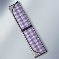 Purple Ulu Palaka Quilt Pattern Auto Sun Shade Hawaii Culture Breadfruit - Polynesian Pride