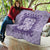 Purple Ulu Palaka Quilt Pattern Quilt Hawaii Culture Breadfruit - Polynesian Pride