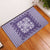 Purple Ulu Palaka Quilt Pattern Rubber Doormat Hawaii Culture Breadfruit - Polynesian Pride