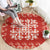 Red Ulu Palaka Quilt Pattern Round Carpet Hawaii Culture Breadfruit - Polynesian Pride