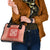 Red Ulu Palaka Quilt Pattern Shoulder Handbag Hawaii Culture Breadfruit - Polynesian Pride