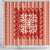 Red Ulu Palaka Quilt Pattern Shower Curtain Hawaii Culture Breadfruit - Polynesian Pride