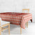 Red Ulu Palaka Quilt Pattern Tablecloth Hawaii Culture Breadfruit - Polynesian Pride