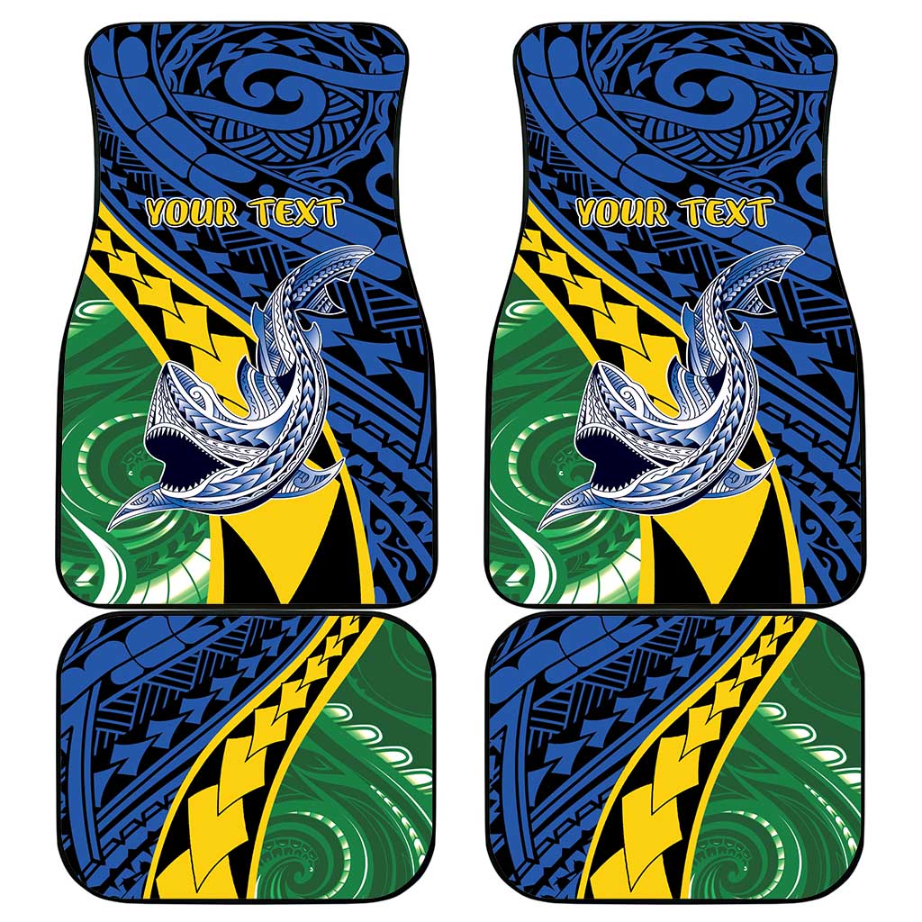 Personalised Crocodile and Shark Solomon Islands Car Mats Polynesian Tribal Tattoo LT9 - Polynesian Pride