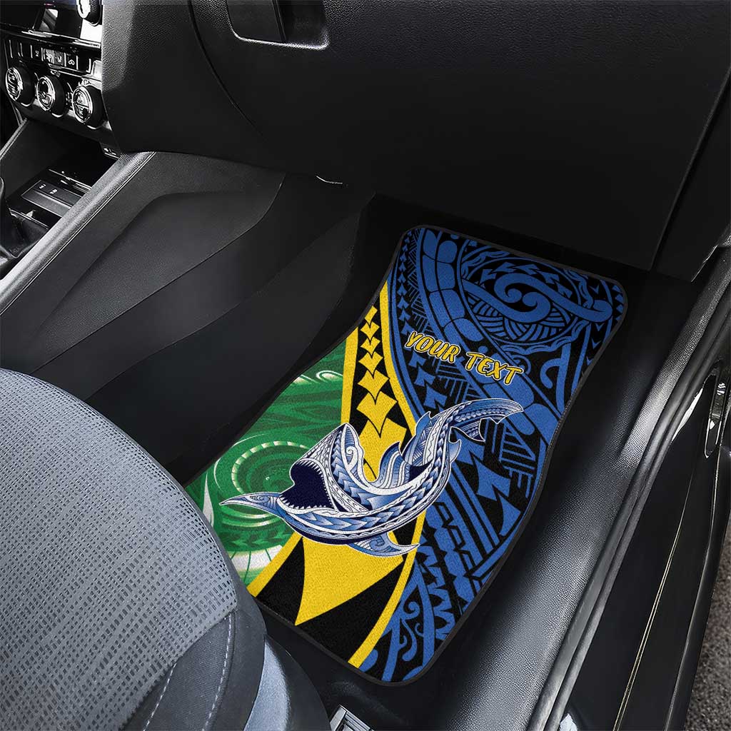 Personalised Crocodile and Shark Solomon Islands Car Mats Polynesian Tribal Tattoo LT9 - Polynesian Pride