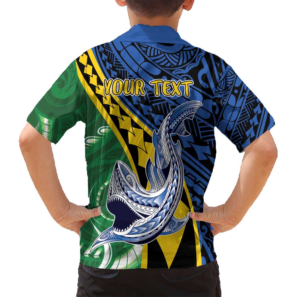 Personalised Crocodile and Shark Solomon Islands Family Matching Long Sleeve Bodycon Dress and Hawaiian Shirt Polynesian Tribal Tattoo LT9 - Polynesian Pride