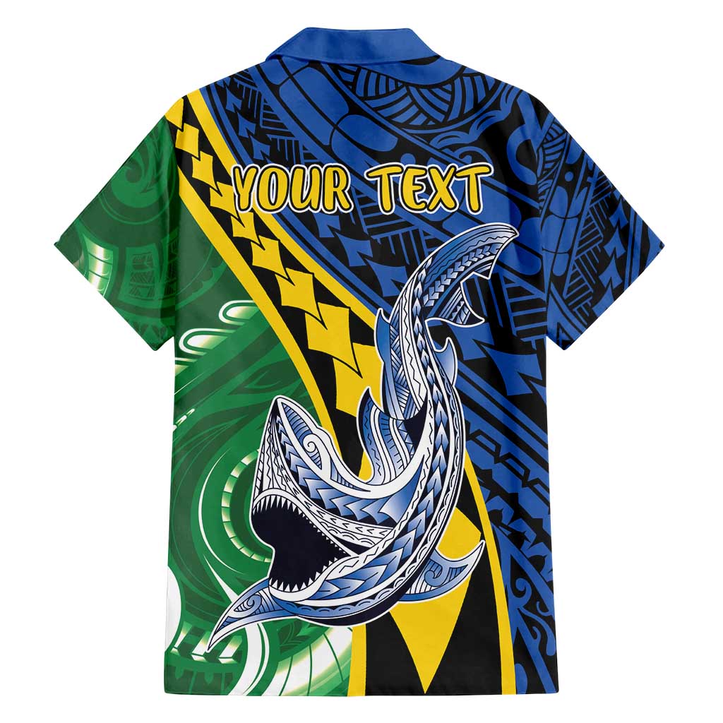 Personalised Crocodile and Shark Solomon Islands Family Matching Summer Maxi Dress and Hawaiian Shirt Polynesian Tribal Tattoo LT9 - Polynesian Pride