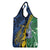 Personalised Crocodile and Shark Solomon Islands Grocery Bag Polynesian Tribal Tattoo