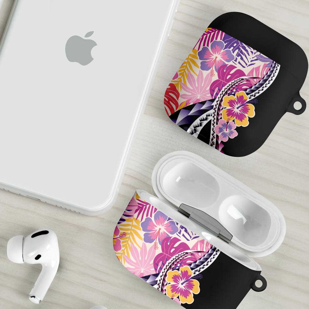 Aloha Vintage Hibiscus Lei Seamless Pattern AirPods Case - Polynesian Pride