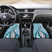 Aloha Vintage Palaka Floral Hawaiian Quilt Car Mats Uliuli Motif - Polynesian Pride