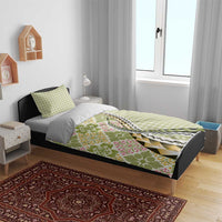 Aloha Vintage Palaka Floral Hawaiian Quilt Bedding Set Omaomao Motif - Polynesian Pride