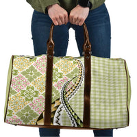 Aloha Vintage Palaka Floral Hawaiian Quilt Travel Bag Omaomao Motif - Polynesian Pride