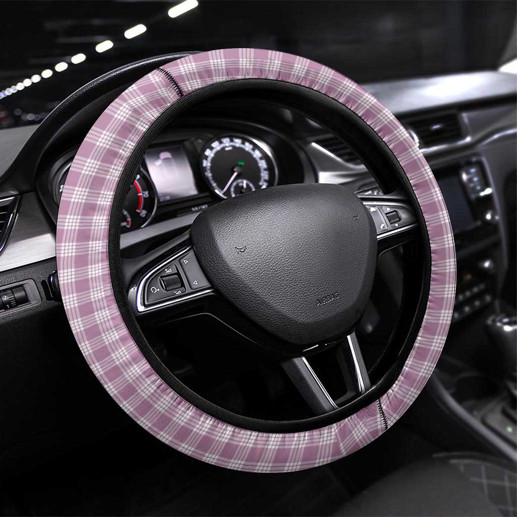 Aloha Vintage Palaka Floral Hawaiian Quilt Steering Wheel Cover Akala Motif - Polynesian Pride