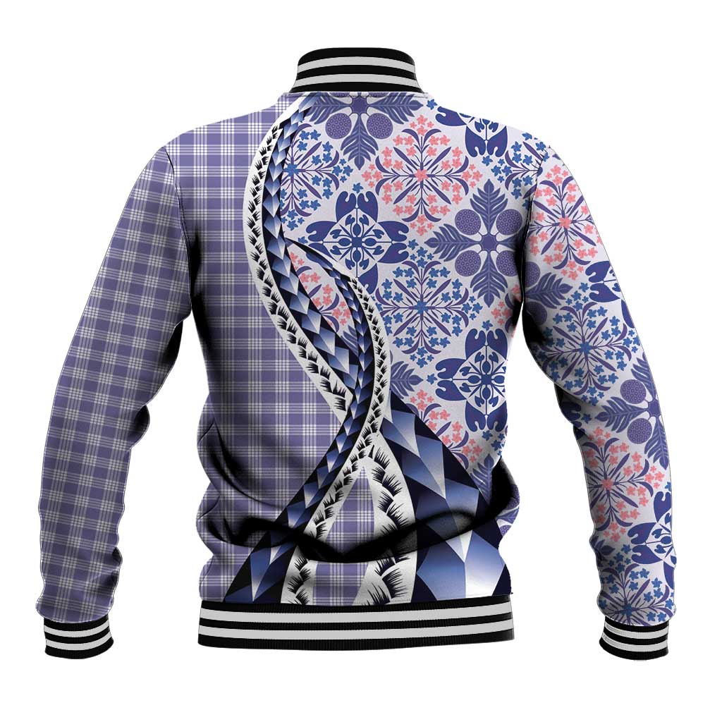Aloha Vintage Palaka Floral Hawaiian Quilt Baseball Jacket Poni Motif LT9 - Polynesian Pride