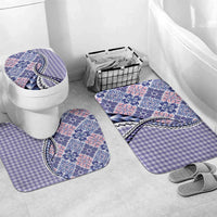 Aloha Vintage Palaka Floral Hawaiian Quilt Bathroom Set Poni Motif - Polynesian Pride