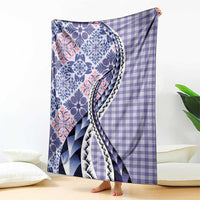 Aloha Vintage Palaka Floral Hawaiian Quilt Blanket Poni Motif LT9 - Polynesian Pride