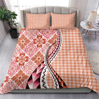 Aloha Vintage Palaka Floral Hawaiian Quilt Bedding Set Ulaula Motif LT9 - Polynesian Pride