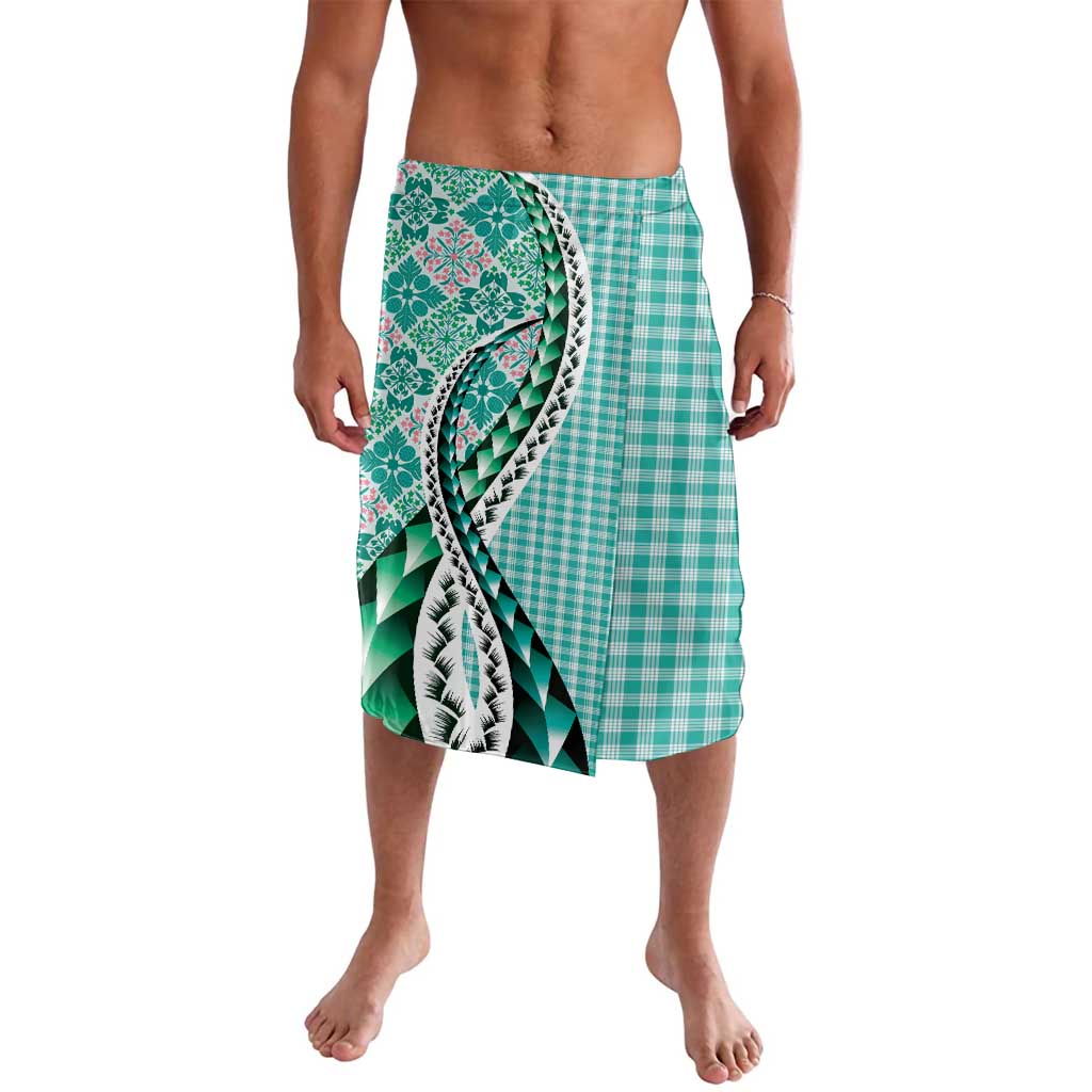 Aloha Vintage Palaka Floral Hawaiian Quilt Lavalava Polu Motif - Polynesian Pride