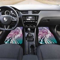 Aloha Vintage Plumeria Hawaiian Tapa Pattern Car Mats Gradient Hawaiian Tapa Pattern - Polynesian Pride