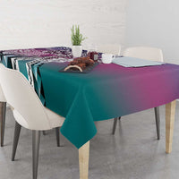 Aloha Vintage Plumeria Hawaiian Tapa Pattern Tablecloth Gradient Hawaiian Tapa Pattern - Polynesian Pride