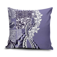 Aloha Vintage Plumeria Hawaiian Tapa Pattern Pillow Cover Purple Hawaiian Tapa Pattern LT9 Purple - Polynesian Pride