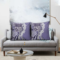 Aloha Vintage Plumeria Hawaiian Tapa Pattern Pillow Cover Purple Hawaiian Tapa Pattern LT9 - Polynesian Pride