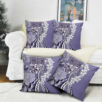 Aloha Vintage Plumeria Hawaiian Tapa Pattern Pillow Cover Purple Hawaiian Tapa Pattern LT9 - Polynesian Pride