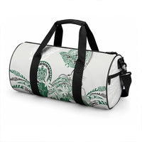 Polynesian Manta Ray Duffle Bag Green Floral Turtle Tattoo LT9 - Polynesian Pride