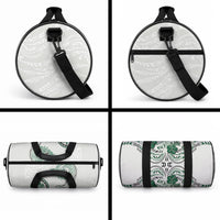 Polynesian Manta Ray Duffle Bag Green Floral Turtle Tattoo LT9 - Polynesian Pride