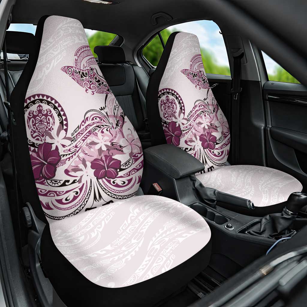 Polynesian Manta Ray Car Seat Cover Pink Floral Turtle Tattoo LT9 One Size Pink - Polynesian Pride