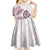 Polynesian Manta Ray Kid Short Sleeve Dress Pink Floral Turtle Tattoo - Polynesian Pride