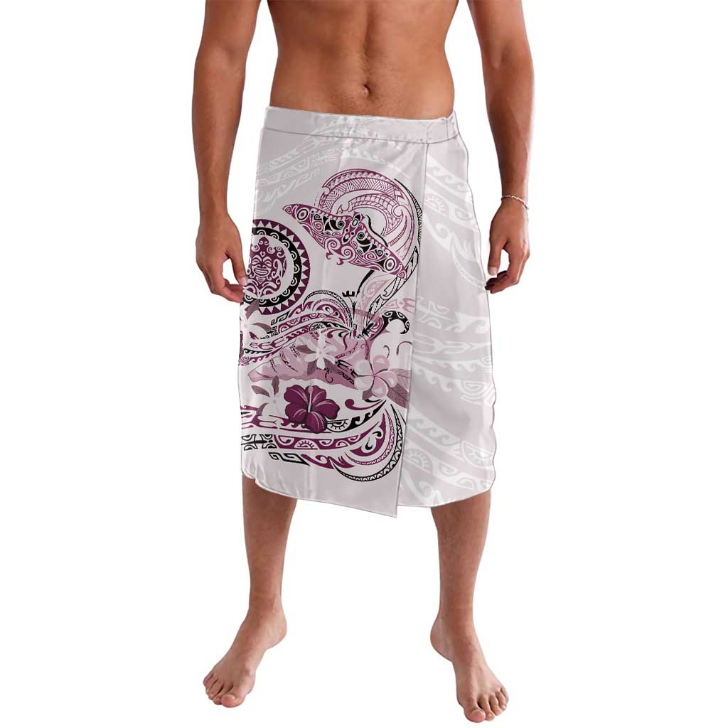 Polynesian Manta Ray Lavalava Pink Floral Turtle Tattoo - Polynesian Pride