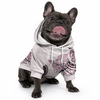 Polynesian Manta Ray Pet Hoodie Pink Floral Turtle Tattoo LT9 - Polynesian Pride