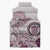 Polynesian Manta Ray Sleeveless Puffer Jacket Pink Floral Turtle Tattoo - Polynesian Pride