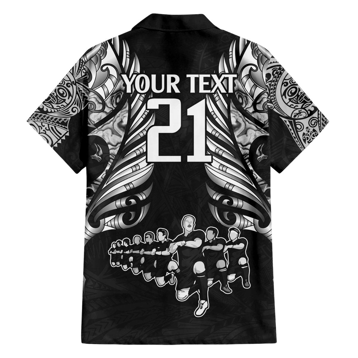 Custom New Zealand Rugby Hawaiian Shirt Black Haka Dance With NZ Champions History LT9 - Polynesian Pride