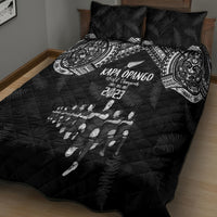 NZ Rugby Quilt Bed Set Kapa Opango Maori Haka With Years of The All Black Champions LT9 - Polynesian Pride