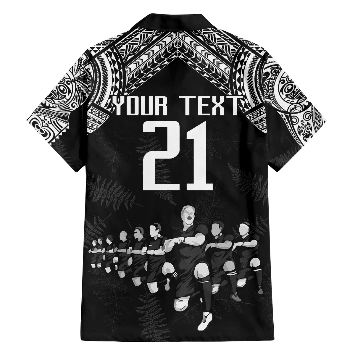 Custom NZ Rugby Family Matching Off Shoulder Maxi Dress and Hawaiian Shirt Kapa Opango Maori Haka With Years of The All Black Champions LT9 - Polynesian Pride