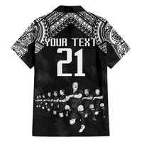 Custom NZ Rugby Family Matching Puletasi Dress and Hawaiian Shirt Kapa Opango Maori Haka With Years of The All Black Champions LT9 - Polynesian Pride