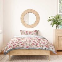 Beige Paniolo Palaka Hawaiian Cowgirl Christmas Bedding Set - Polynesian Pride