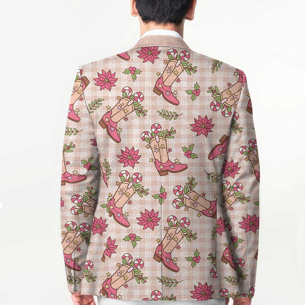 Beige Paniolo Palaka Hawaiian Cowgirl Christmas Blazer - Polynesian Pride