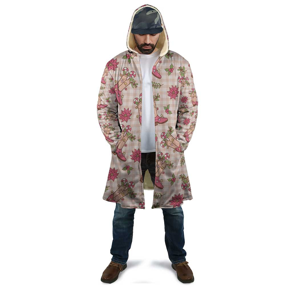 Beige Paniolo Palaka Hawaiian Cowgirl Christmas Cloak - Polynesian Pride