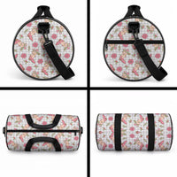 Gray Paniolo Palaka Hawaiian Cowgirl Christmas Duffle Bag LT9 - Polynesian Pride
